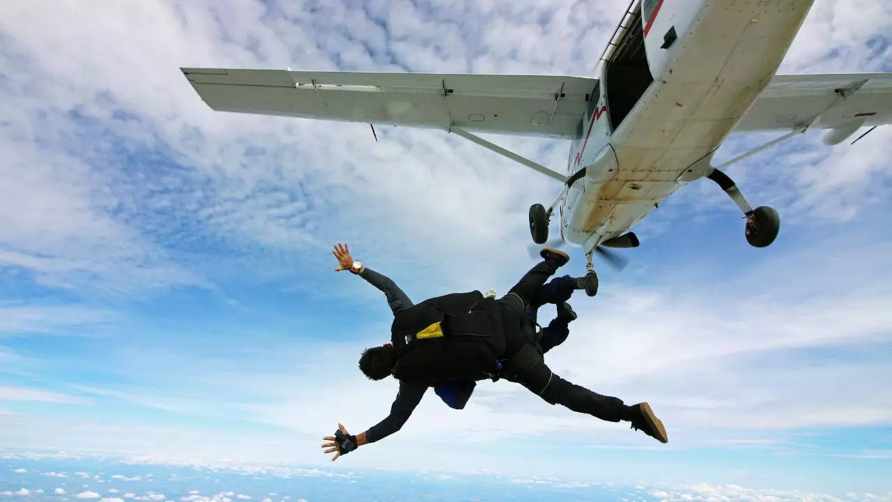 Madhya Pradesh Tourism Kicks Off Thrilling Skydiving Festival In Ujjain This Weekend. Credit: Canva