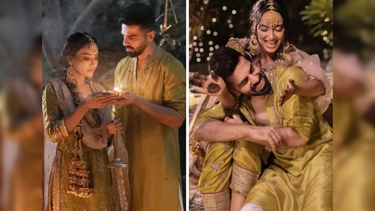 Newlyweds Surbhi Jyoti-Sumit Suri Can't Stop Dancing In Mehendi Video - Watch