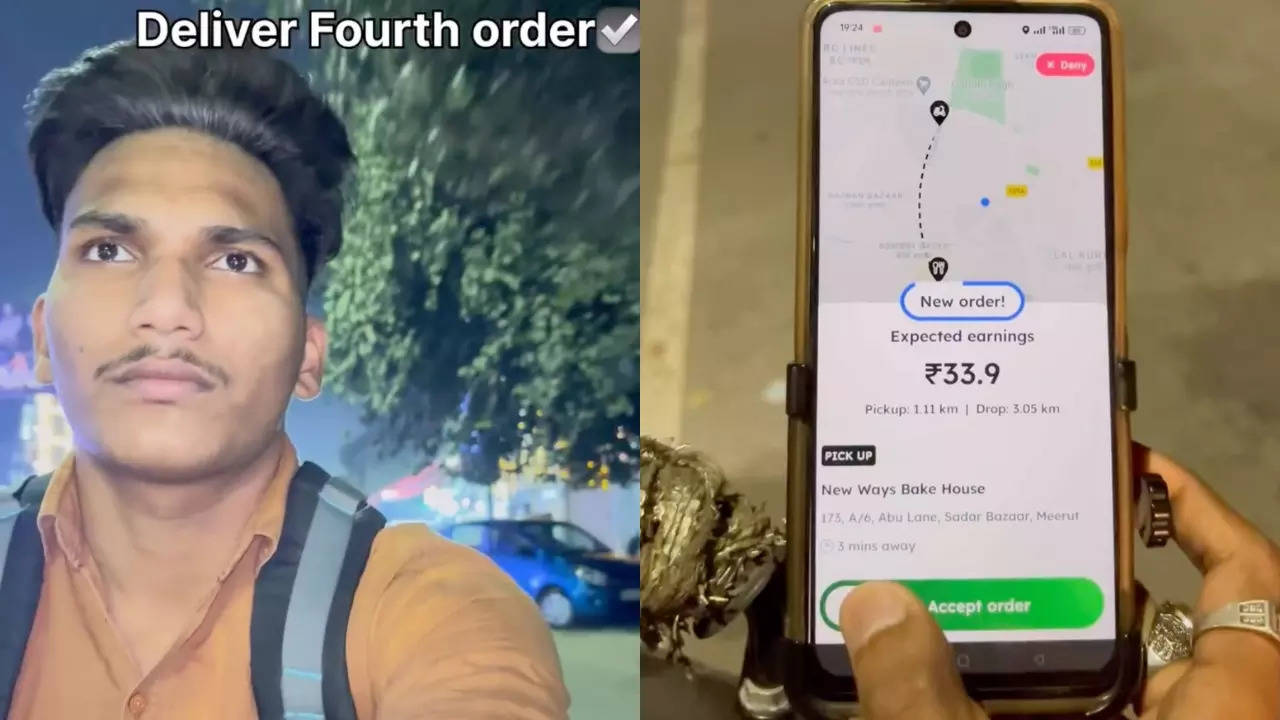 A Zomato partner in Meerut documents his food-delivery gigs on the eve of Diwali. | Ritik Tomar