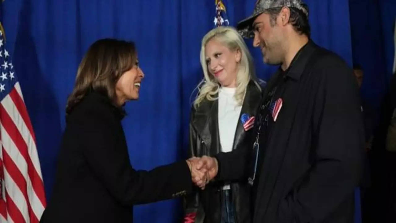 Kamala Harris and Lady Gaga