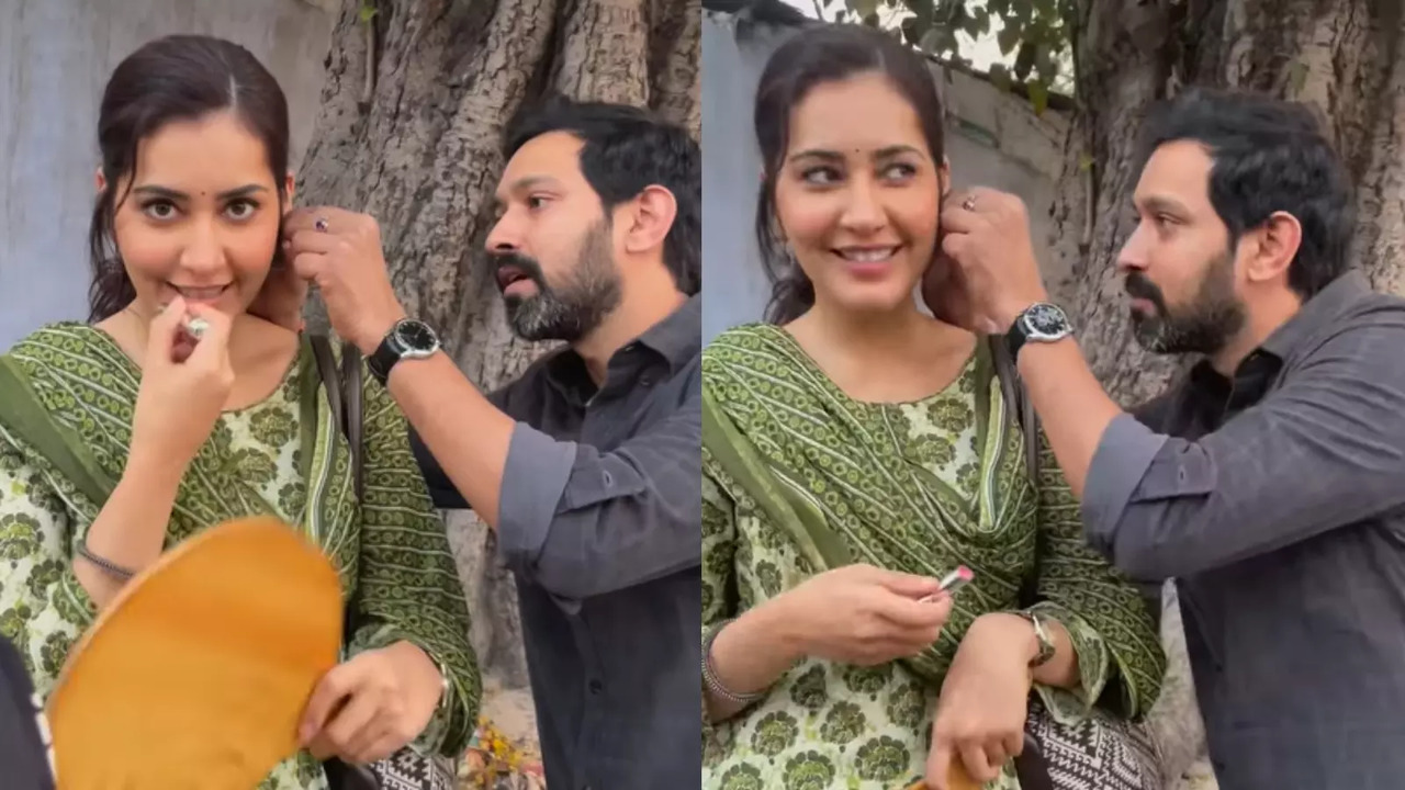 Raashii Khanna Shares Adorable Video From The Sabarmati Report Set Ft 'Dost' Vikrant Massey. Watch