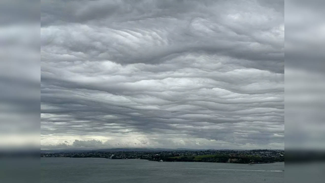 Asperitas clouds form over Vancouver  (Photo Credits: X / Twitter)