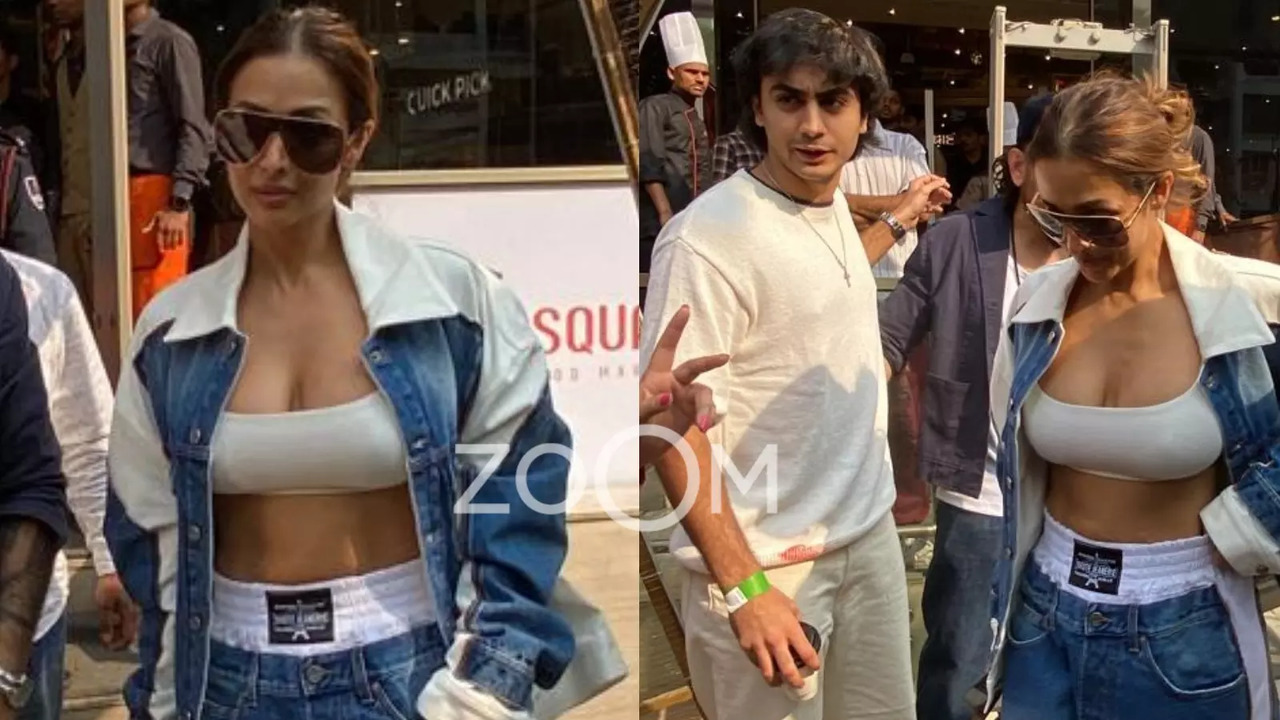 Malaika Arora Turns Glam On In Denim On Denim Outfit For Outing With Son Arhaan Khan