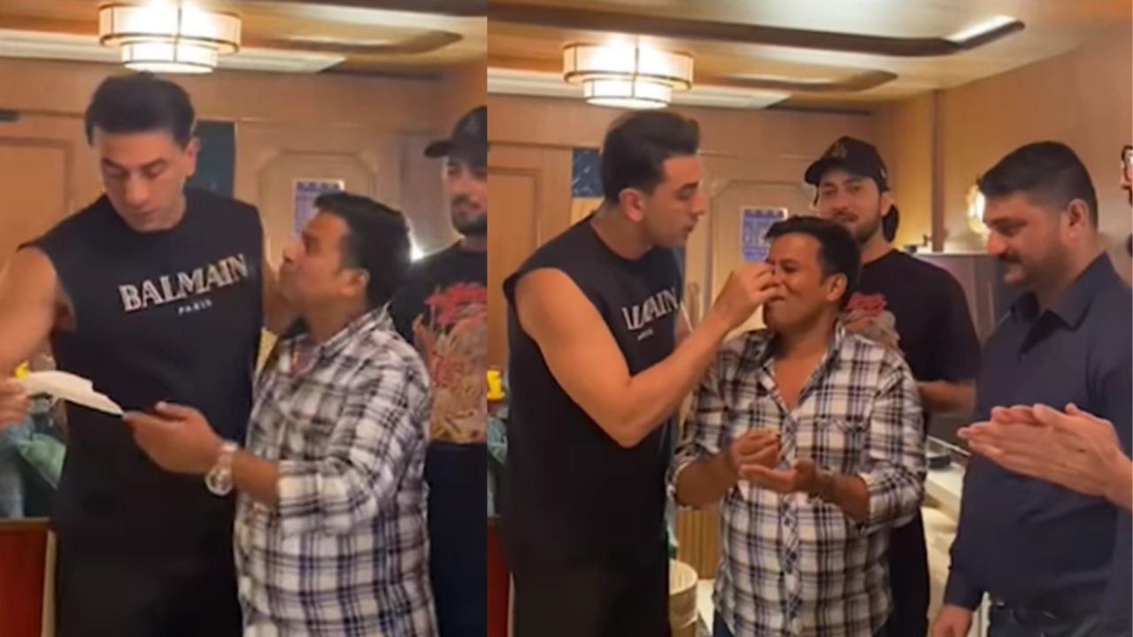 Ranbir Kapoor Celebrates Team Member's Birthday On Love And War Set, Gives Him Huge Hug. WATCH