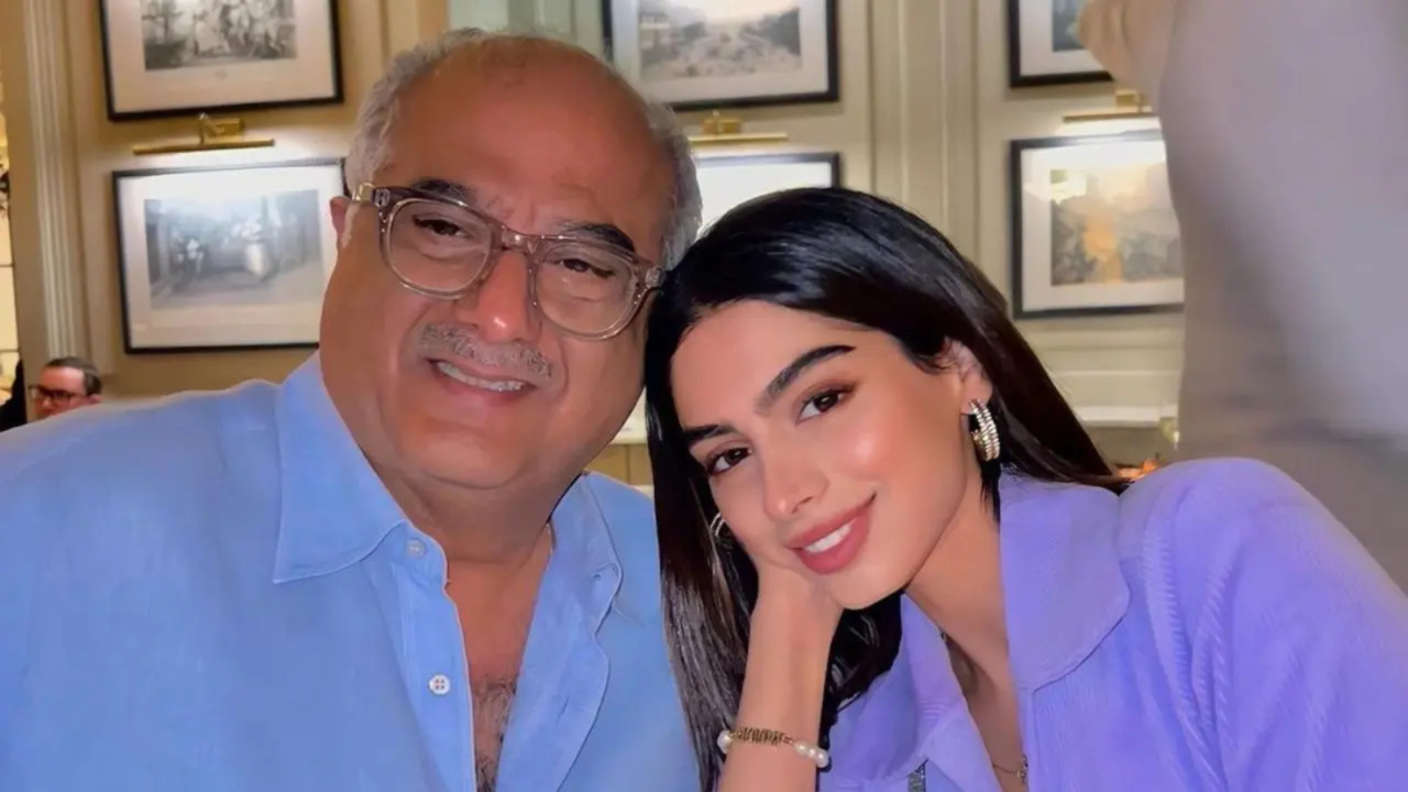 Khushi Kapoor Wishes 'Coolest' Boney Kapoor On Birthday. Shikhar Pahariya Calls Him 'Youngest And Most Stylish'