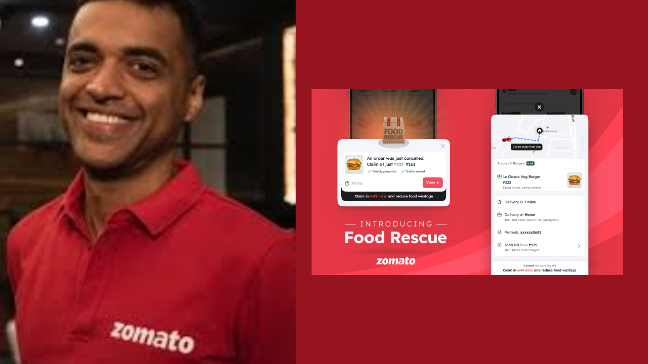 The Food Rescue feature is part of Zomato's efforts to reduce food waste