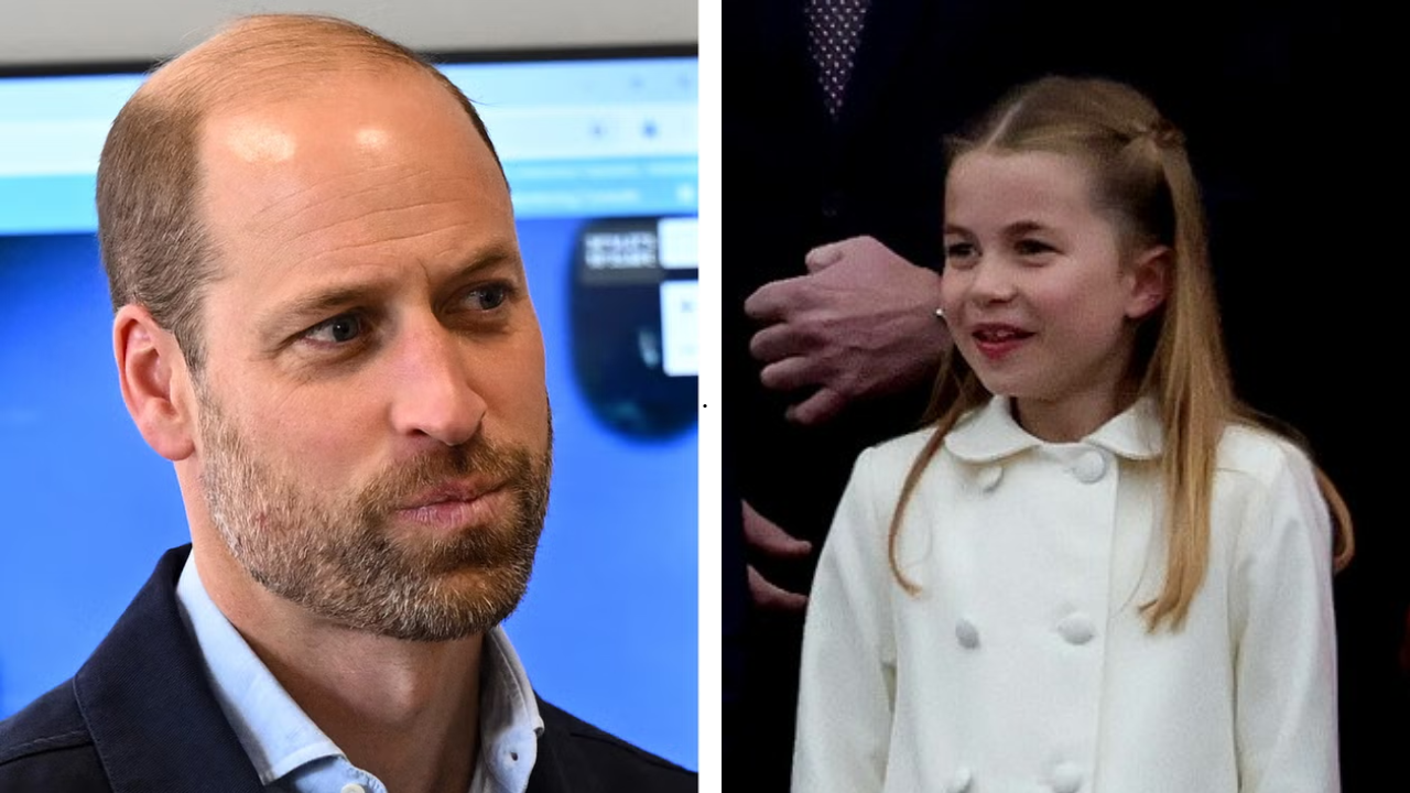 (L) Prince William, (R) daughter Princes Charlotte