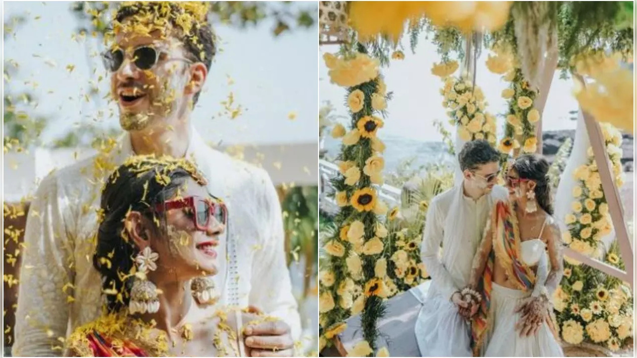 Sreejita De-Michael Blohm-Pape's Haldi Pics Is All About Love And Happiness