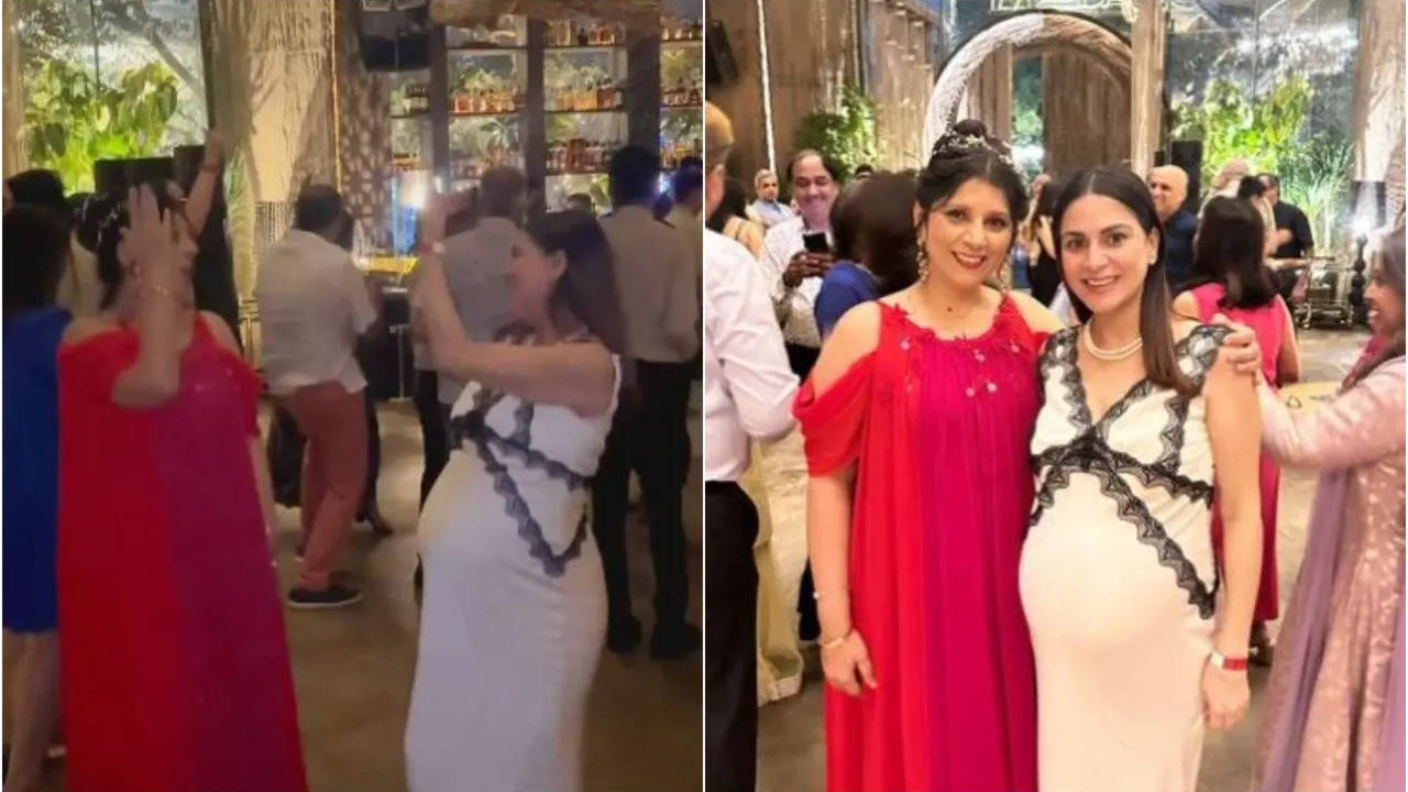 heavily pregnant shraddha arya dances her heart out, says'one last party before...'