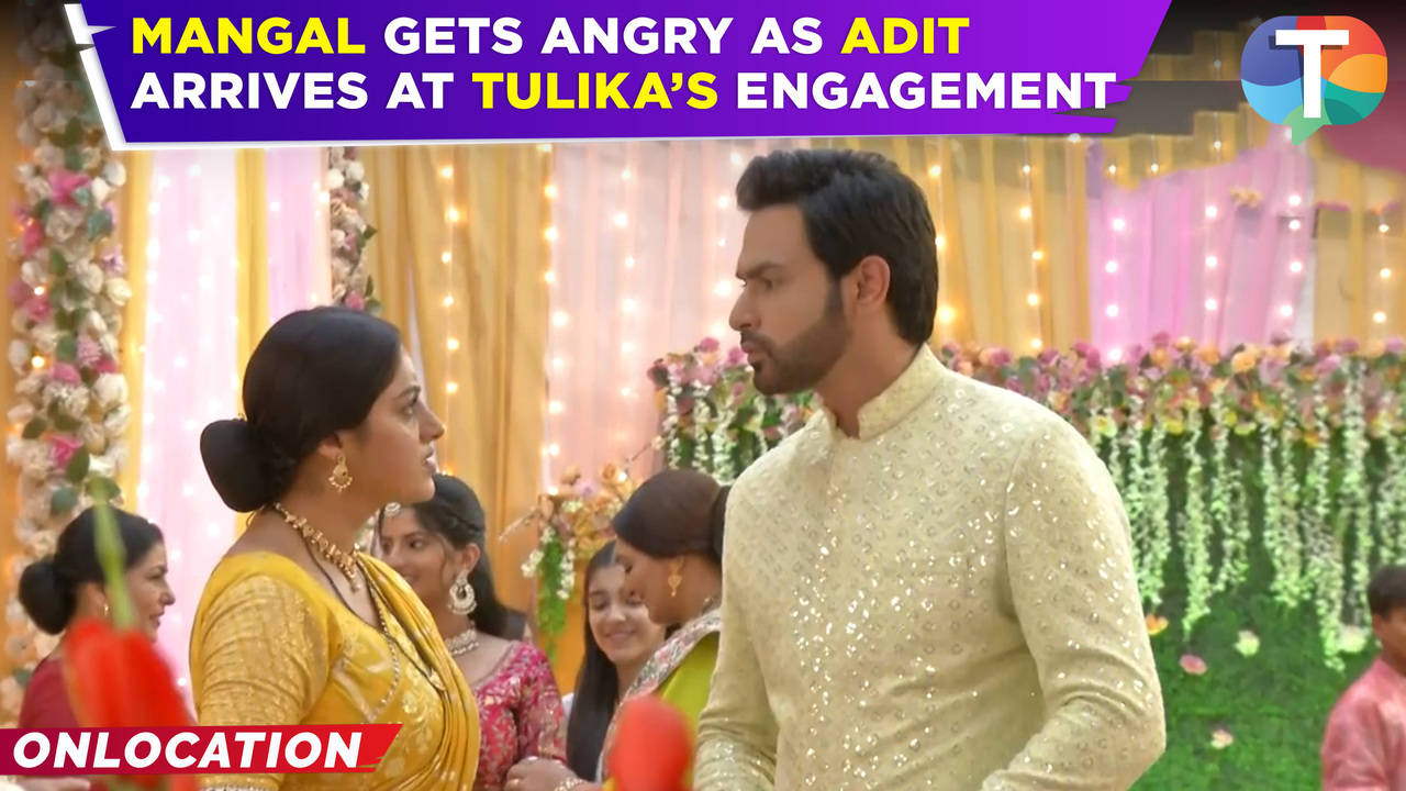 mangal lakshmi update: mangal is furious when adit arrives at her sister - tulika's engagement