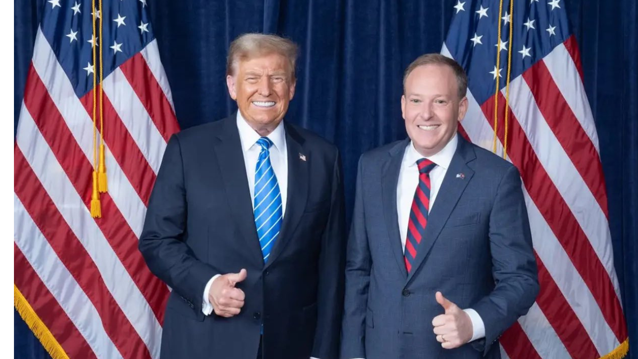 Donald Trump and Lee Zeldin