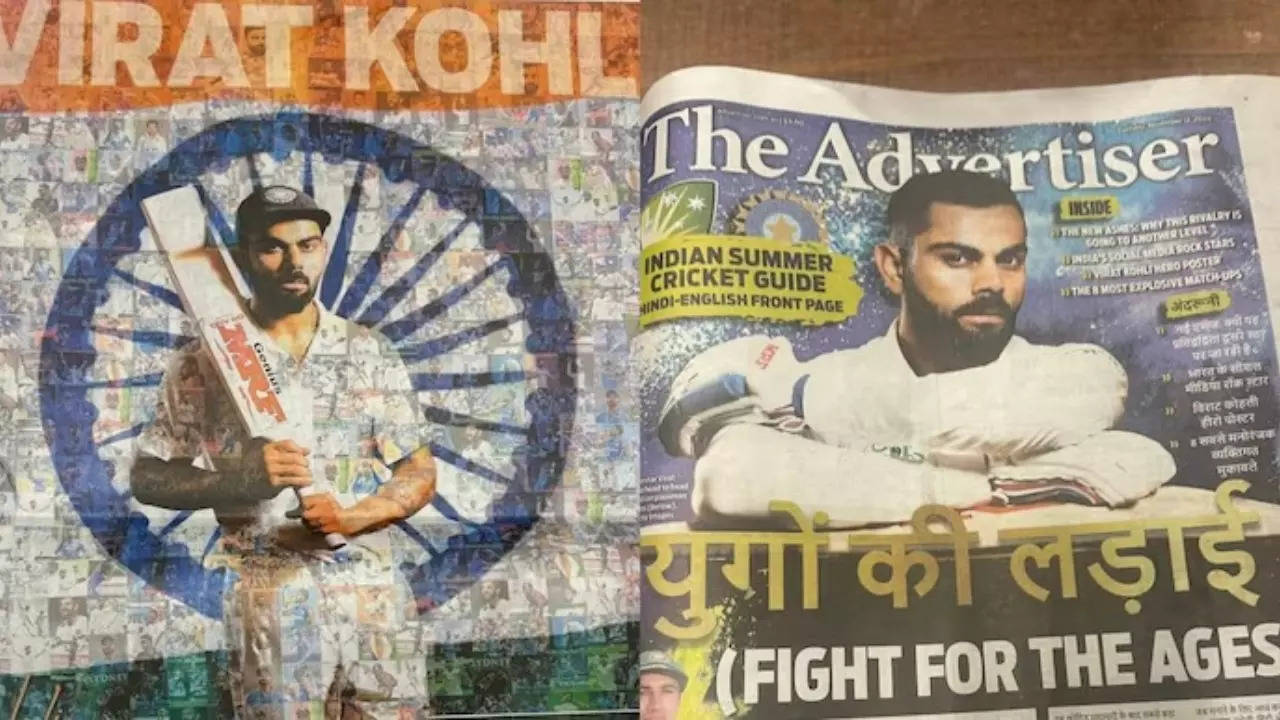 Virat Kohli Fever Grips Australia Ahead Of BGT, Media Goes 'Desi' With Hindi, Punjabi Headlines