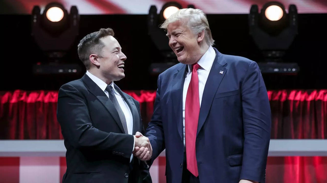 Elon Musk and Donald Trump (AI)