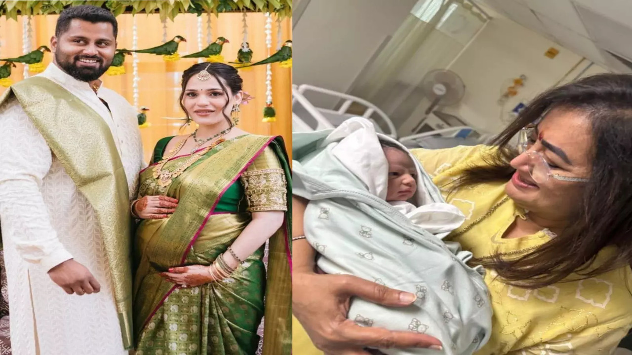 Abishek Ambareesh and Aviva blessed with a baby boy