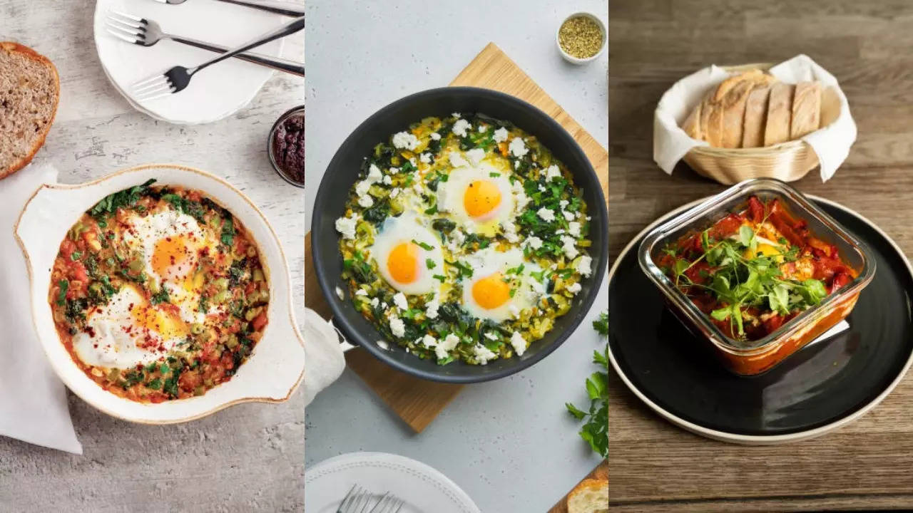 Types of shakshuka for winter breakfast