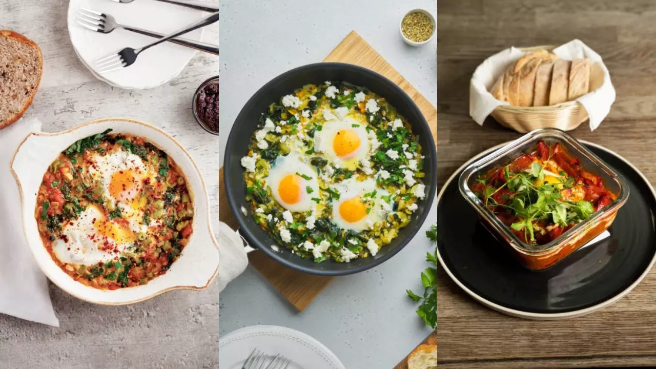 Types of shakshuka for winter breakfast