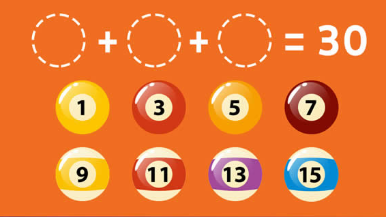 ​Can You Tell Which Balls Should You Put In The Hole To Total 30?