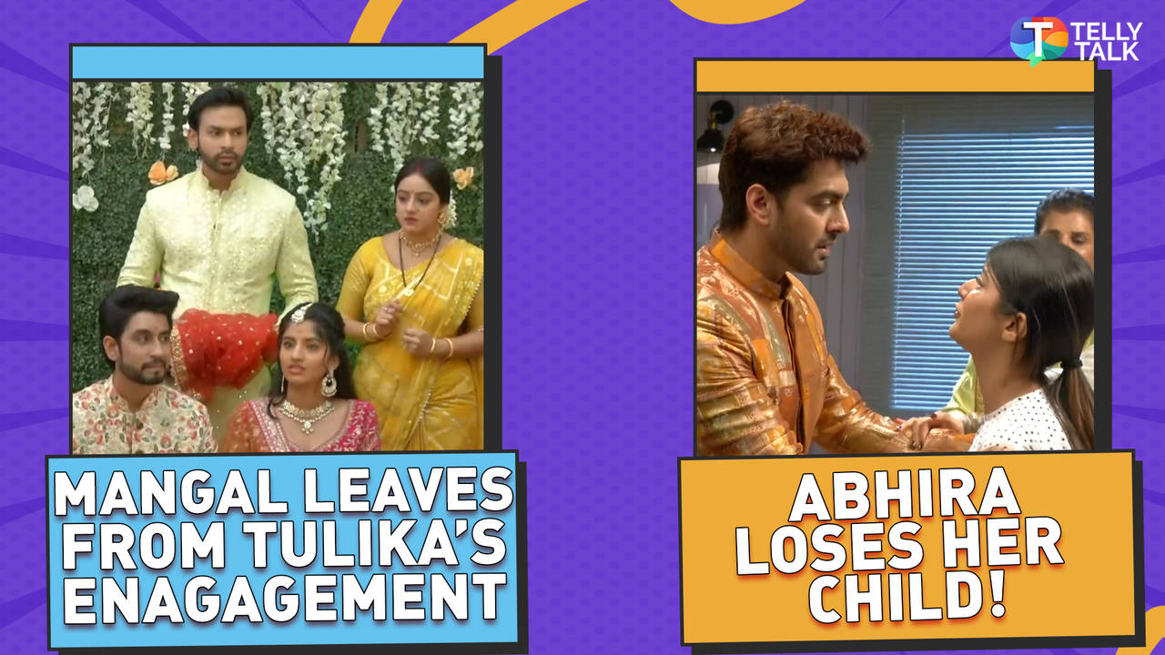 mangal lakshmi | mangal departs from tulika's engagement | yrkkh | abhira suffers a miscarriage!