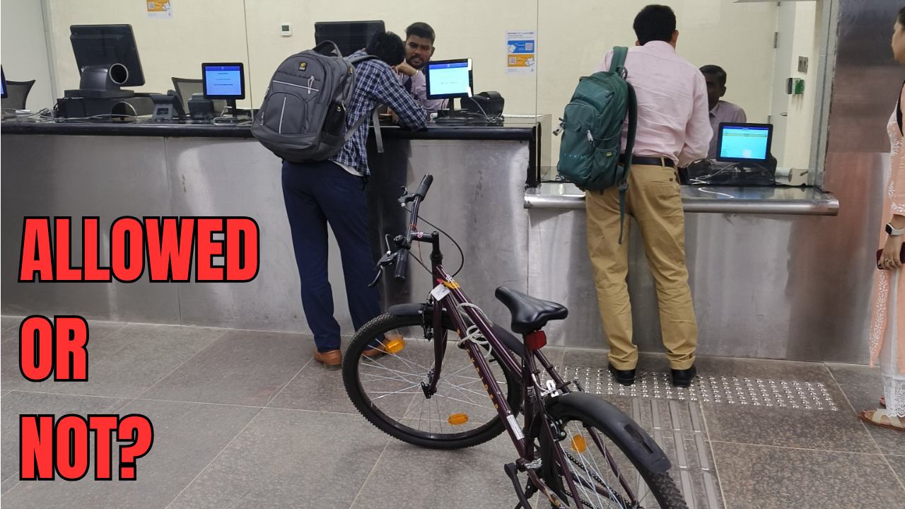 Man Stopped from Taking Cycle on Metro at Bandra Station