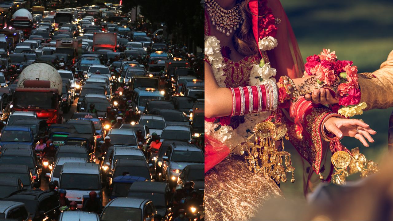 Traffic chas in Delhi amid wedding season (Representational Image)