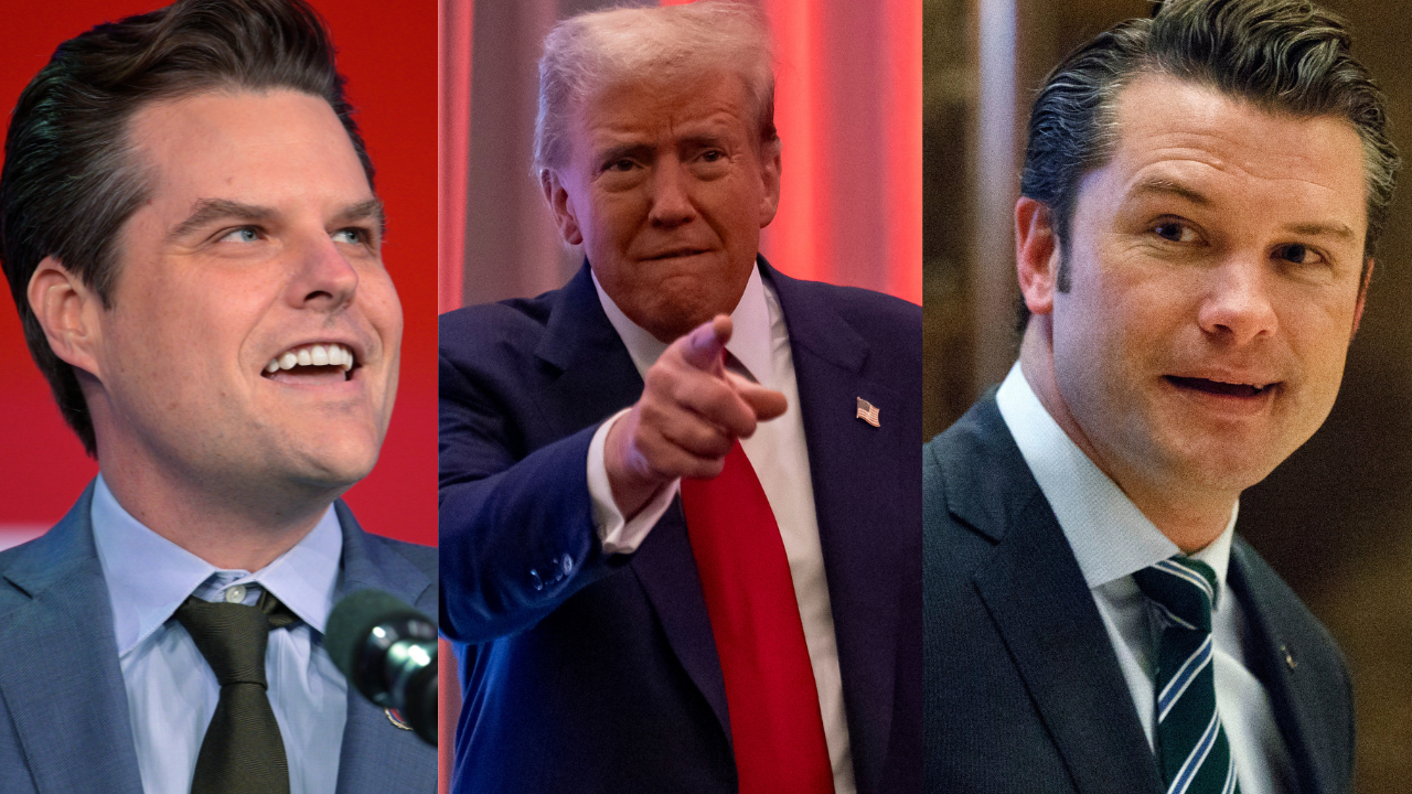 Matt Gaetz, Donald Trump and Pete Hegseth