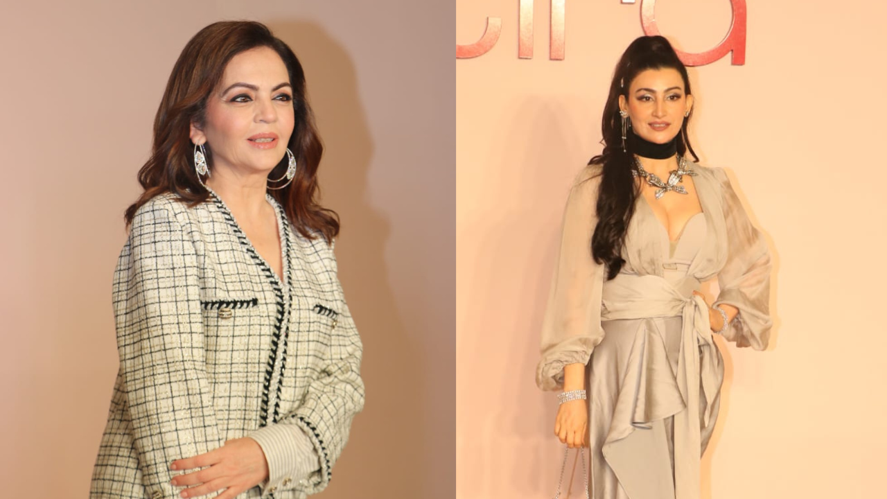 Shalini Passi and Nita Ambani at the Tira store launch