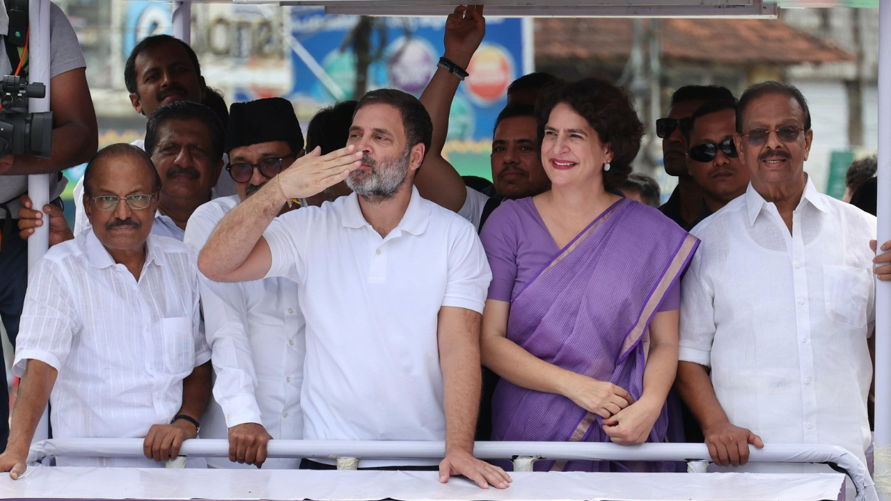 Rahul Gandhi, Priyanka_Wayanad bypoll_Kerala