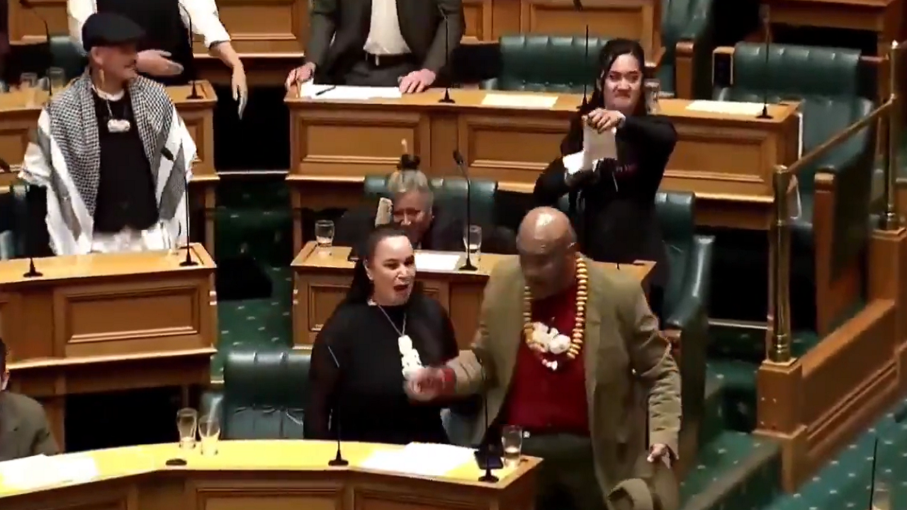 New Zealand's Youngest MP Performs Haka, Rips Apart Treaty Principles Bill In Parliament