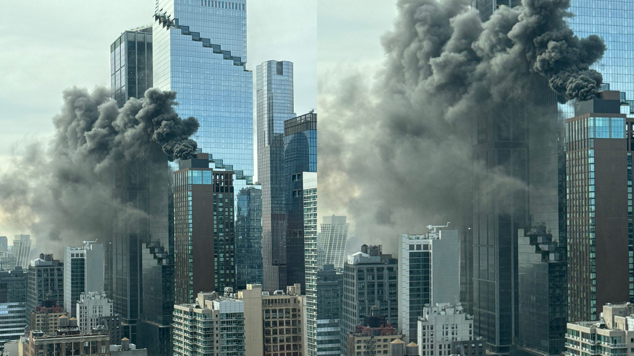 Fire At Hudson Yards, NYC