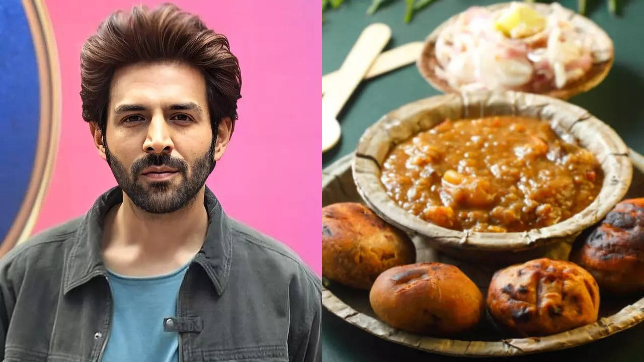 Kartik Aaryan Enjoys Litti Chokha In Patna