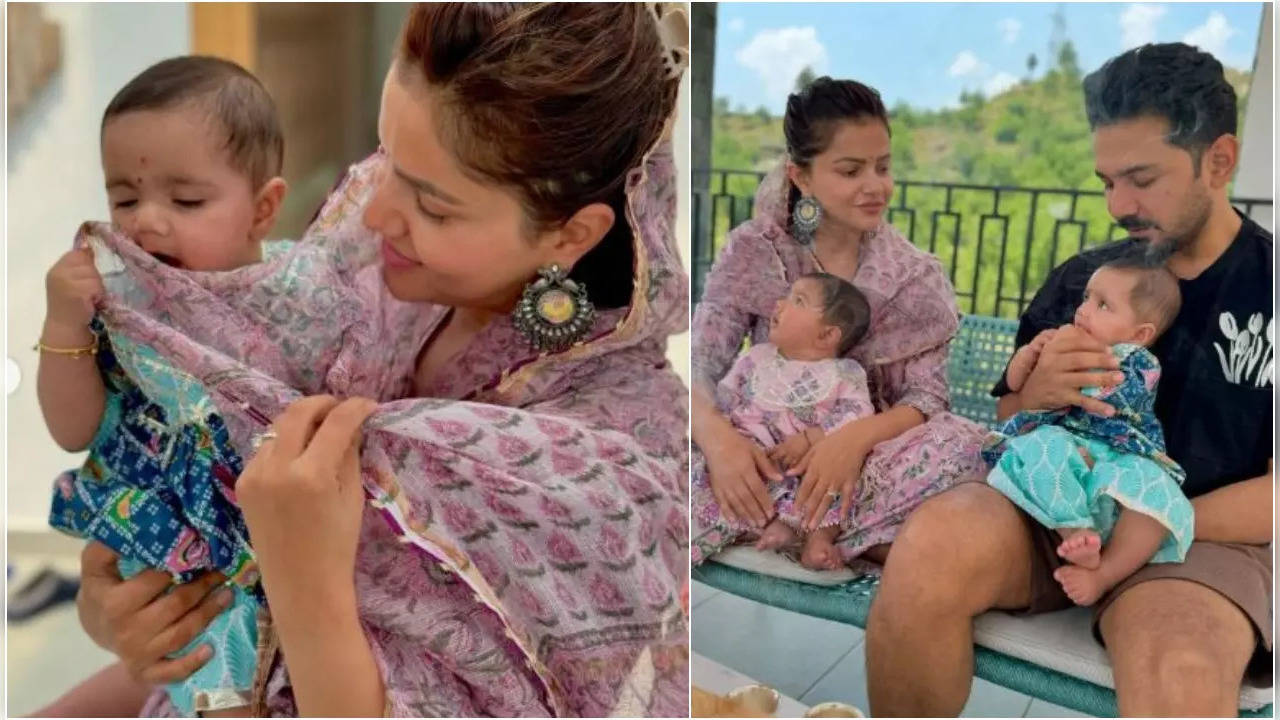 Rubina Dilaik-Abhinav Shukla Celebrate Twin Daughters' 1st B'day, Their Pics Will Melt Your Hearts