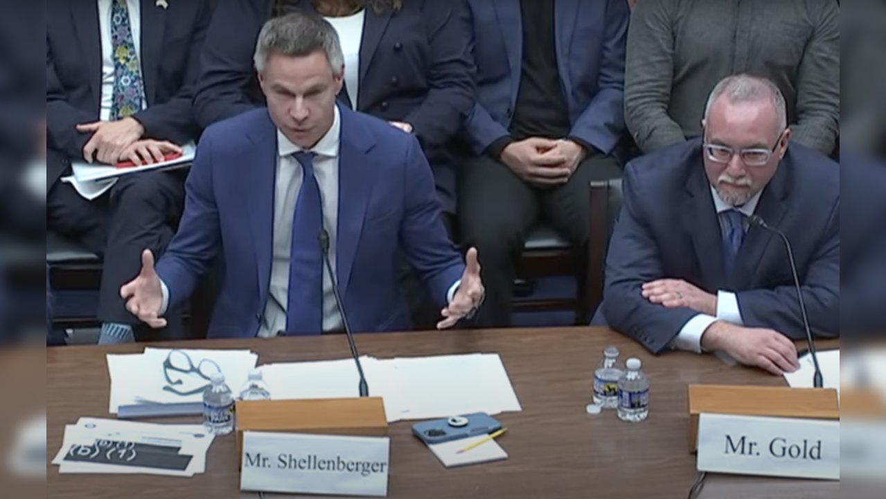 Michael Shellenberger, founder of the Public news service, during the US congressional hearing.