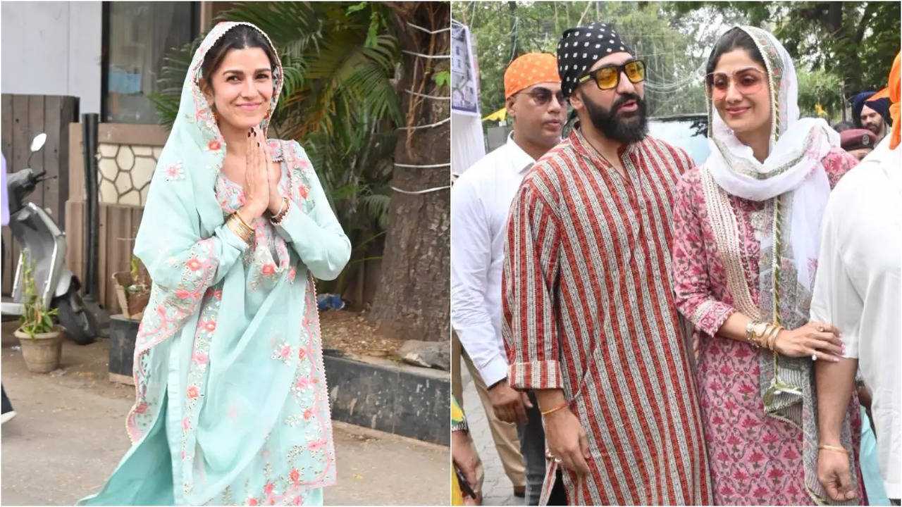 Guru Nanak Jayanti 2024: Shilpa Shetty And Nimrat Kaur Offer Prayers At Gurudwara, Distribute Kada Prasad To Paps