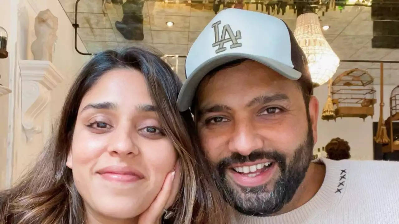 Rohit Sharma and his wife, Ritika Sajdeh