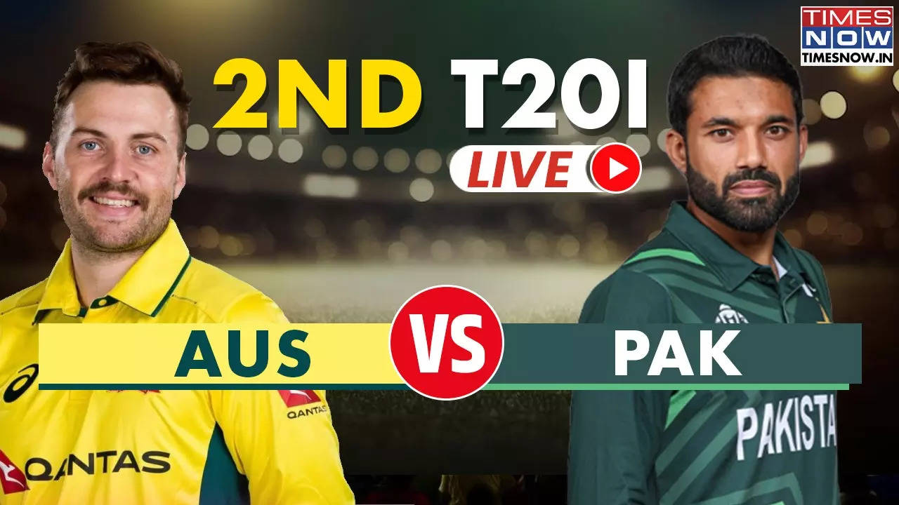 Australia vs Pakistan Live Score 2nd T20I Haris Rauf Put PAK On Top Aaron Hardie Key For AUS