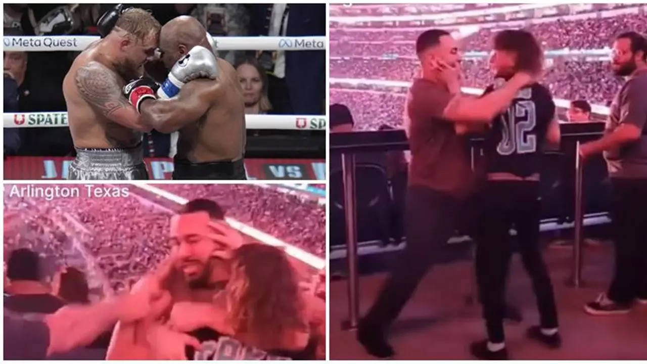 Chaos Unfolds at Mike Tyson vs Jake Paul Boxing Bout: Multiple Fights Erupt in the Stands