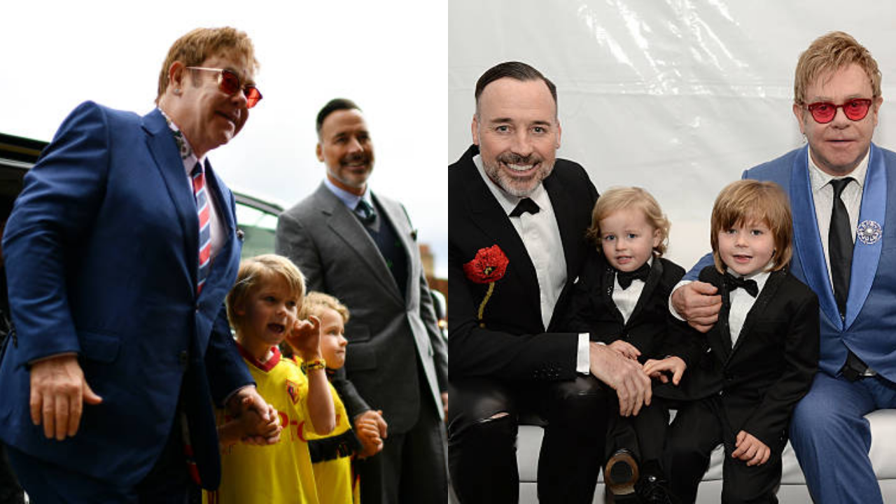 Elton John And Family (Credit-Getty Images)