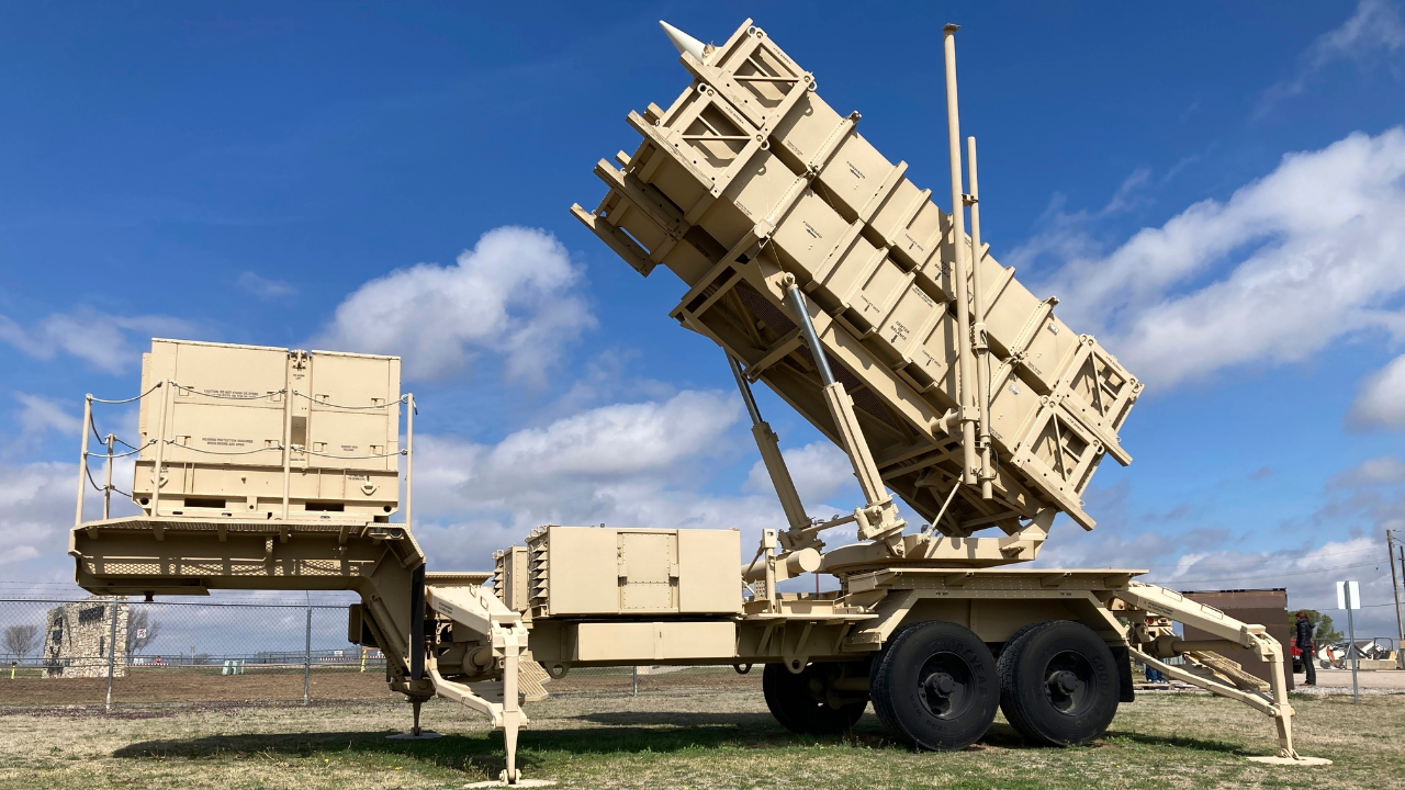 A Patriot missile mobile launcher