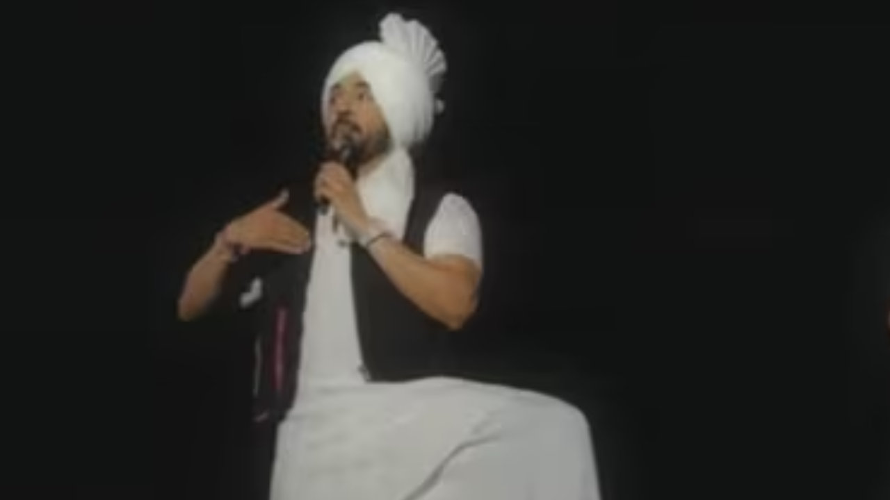 Diljit Dosanjh tweaked song lyrics during a performance in Hyderabad