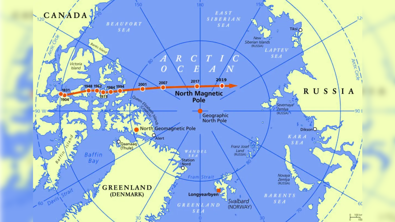 Magnetic North Pole Of The Earth