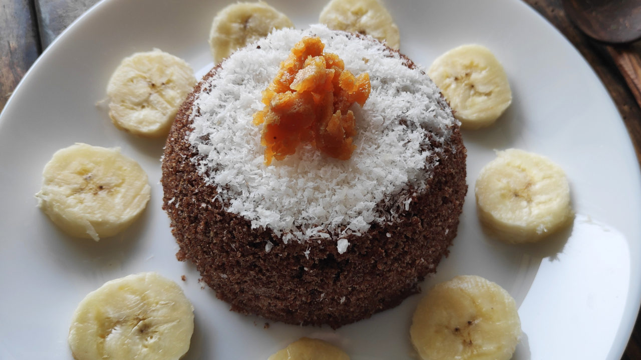 Ragi puttu for breakfast