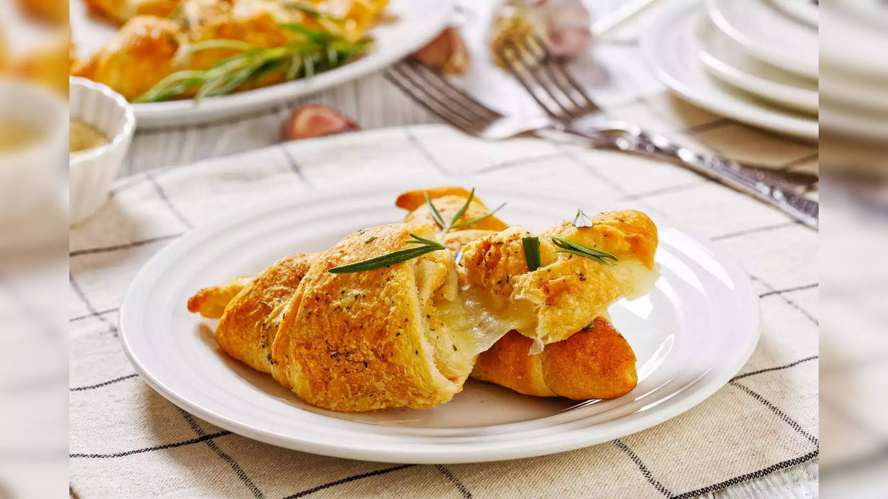 Cheese Filled Croissants For A French Inspired Breakfast Treat