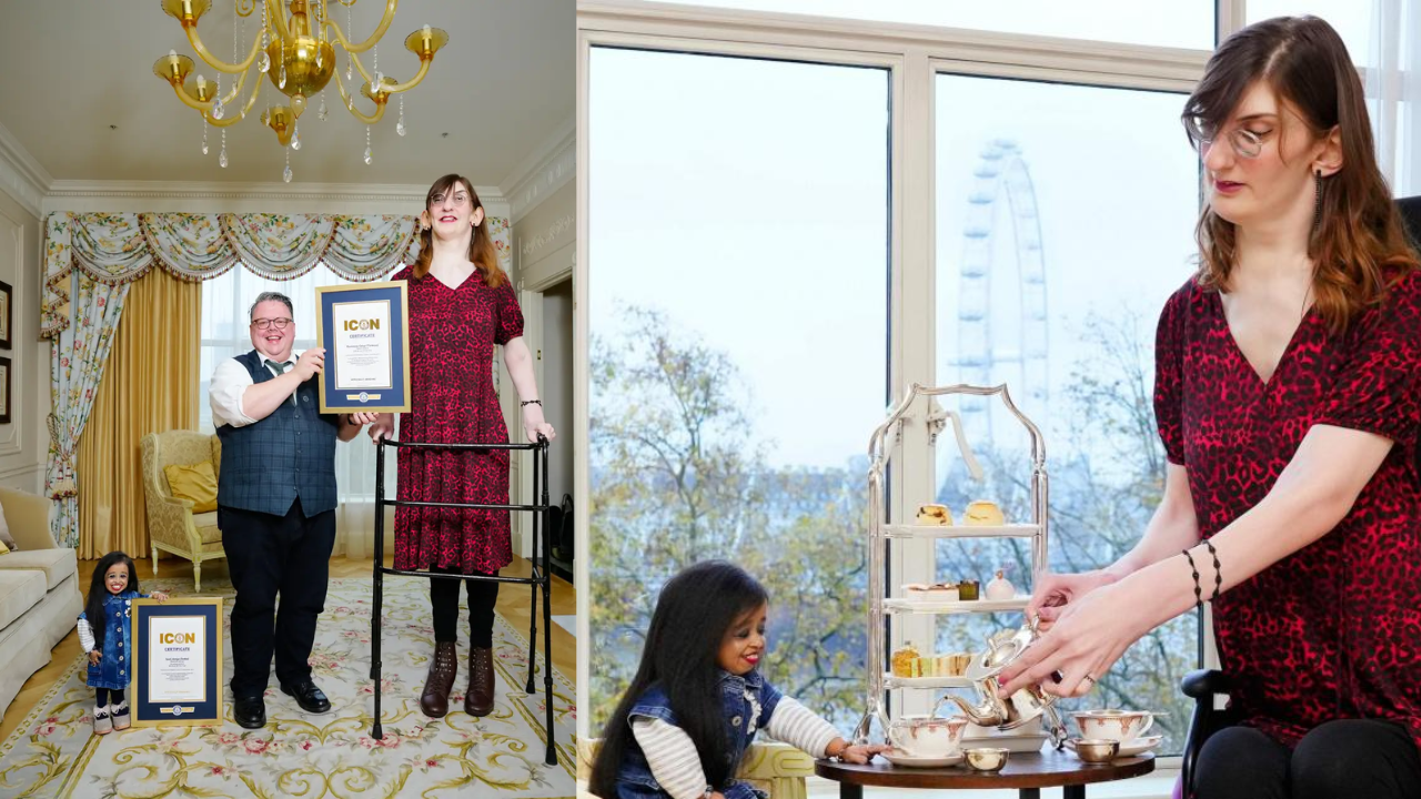 World's Tallest Woman Meets World's Shortest Woman