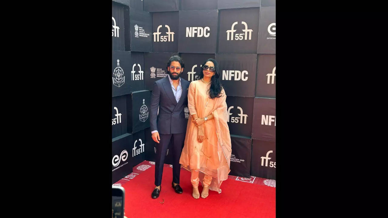 Naga Chaitanya and Sobitha at IFFI