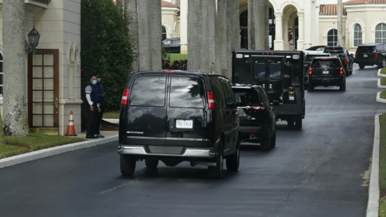 Ambulances and Secret Service At Mar-a-Lago