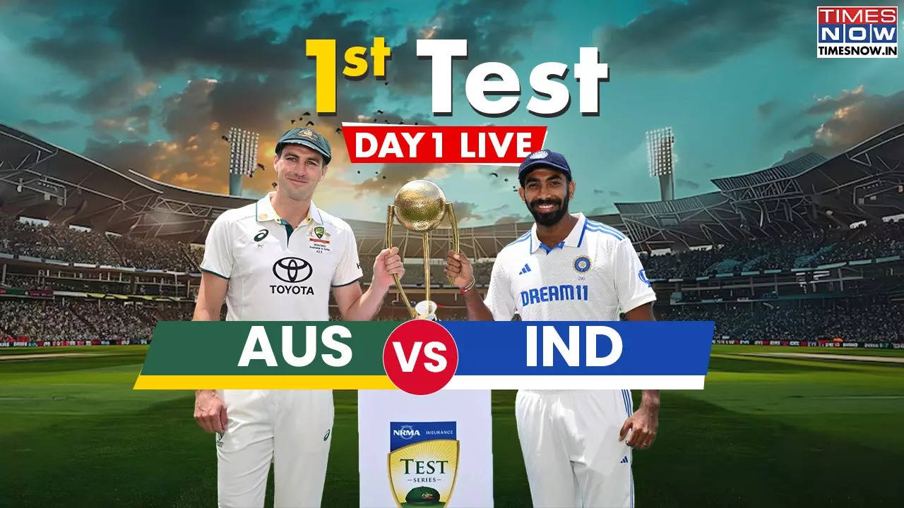 India vs Australia Live Score 1st Test IND vs AUS India Draw First Blood As Bumrah Removes McSweeney