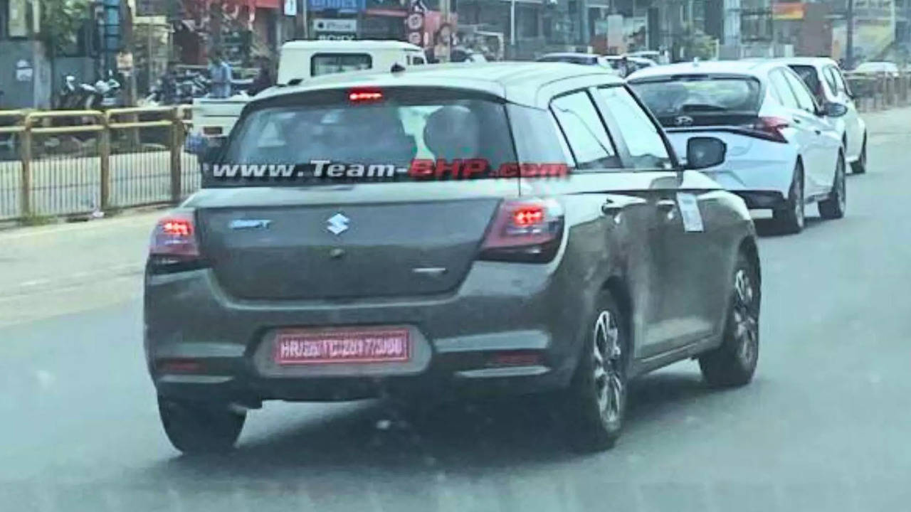 Maruti Swift Hybrid Spy Shot