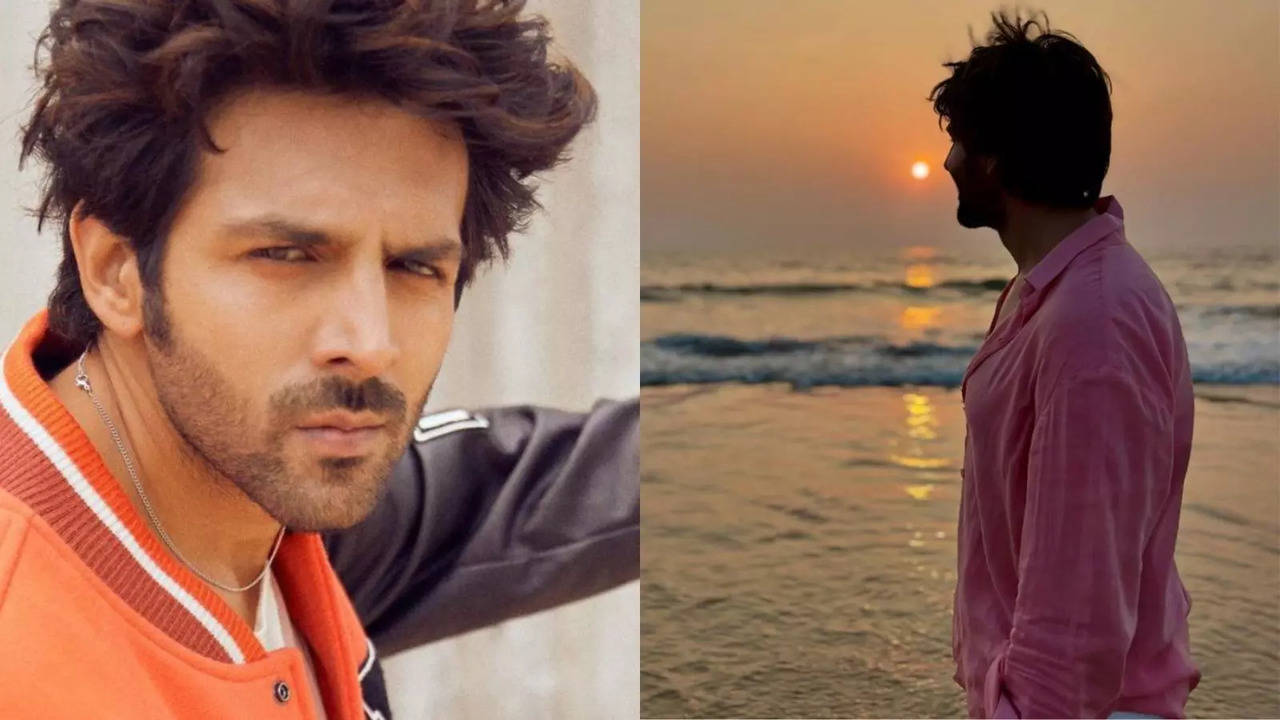 Birthday Boy Kartik Aaryan Exudes Uber Cool Vibes In Pink Shirt As He Enjoys Goa Sunset, Fans Shower Love