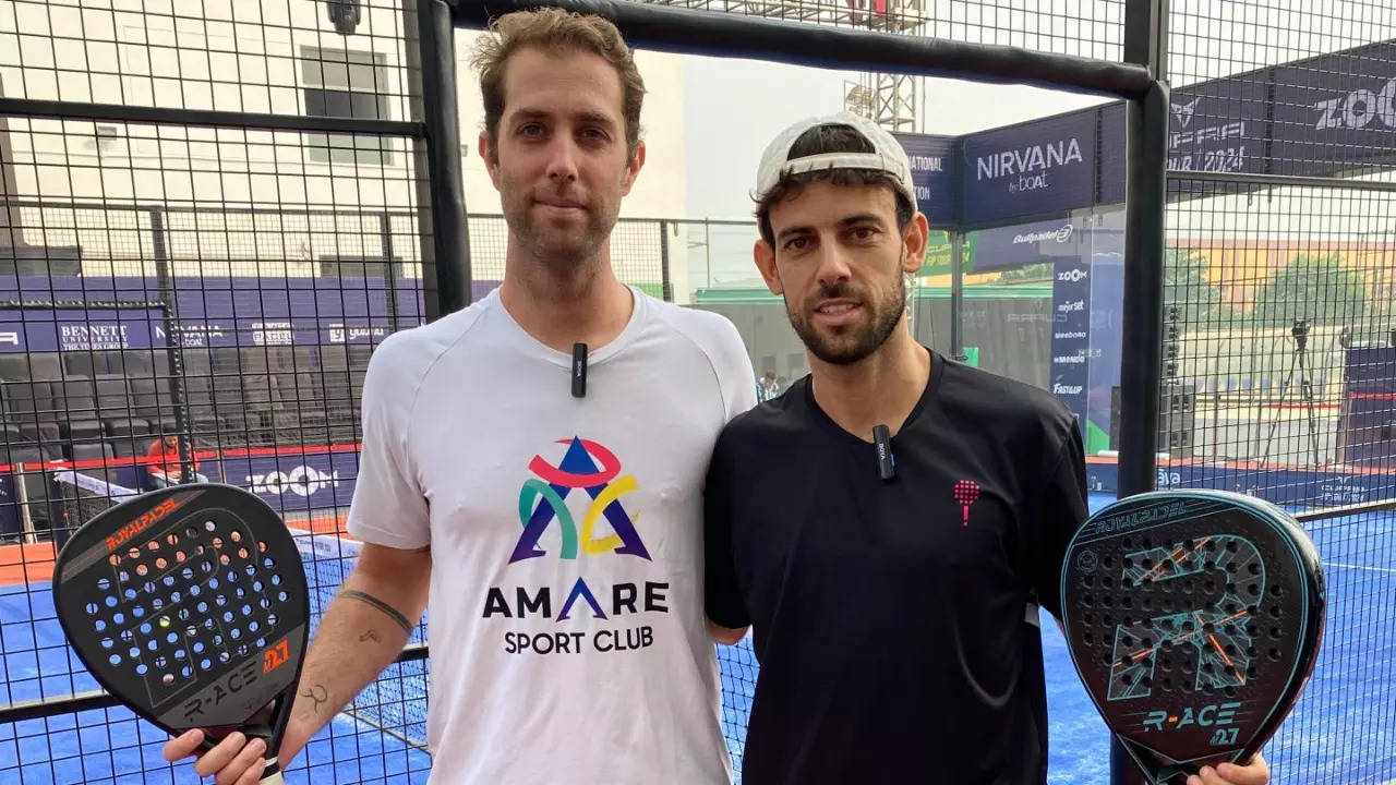 Pol Alsina & Edu Altimires Ros vs Famas Shanavas And Austin Varghese Round Of 16: Spain's Alsina-Edu Beat Indian Pair Famas-Austin To Qualify For Quarter-Final Of FIP Promotion India Padel Open