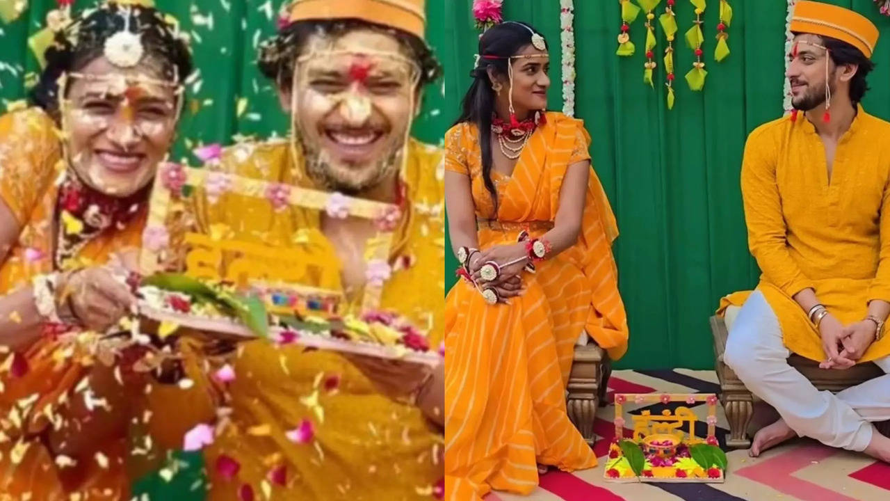 Kinshuk Vaidya-Diiksha Nagpal Wedding: Couple's Haldi Celebration Turned Into Holi Scenes